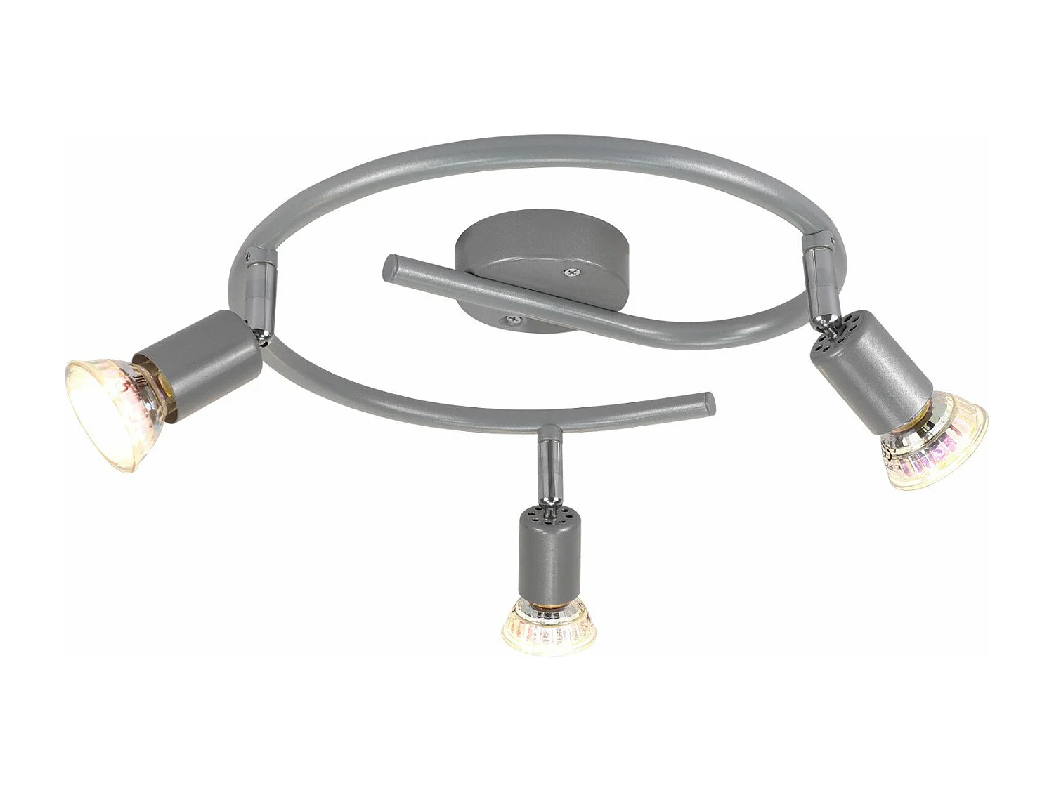 NETTLIFE Spot de plafond LED orientable GU10 spots de plafond 3 lampes salon industriel