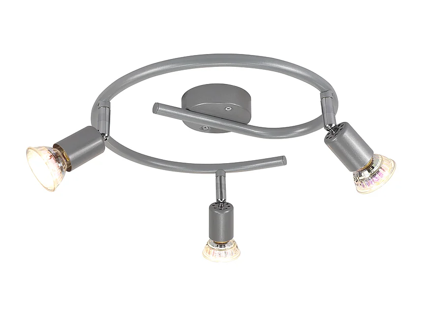 NETTLIFE Verstellbarer LED Deckenstrahler GU10 Deckenspots 3-flammig Industrial Wohnzimmer