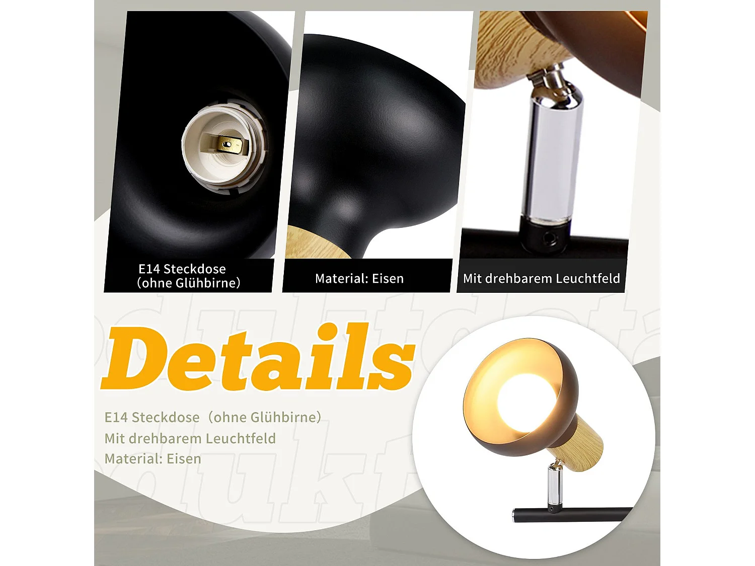 NETTLIFE Plafondlamp Spot 2 Vlammen E14 Vintage Zwarte Plafondlamp voor Woonkamer Hotel