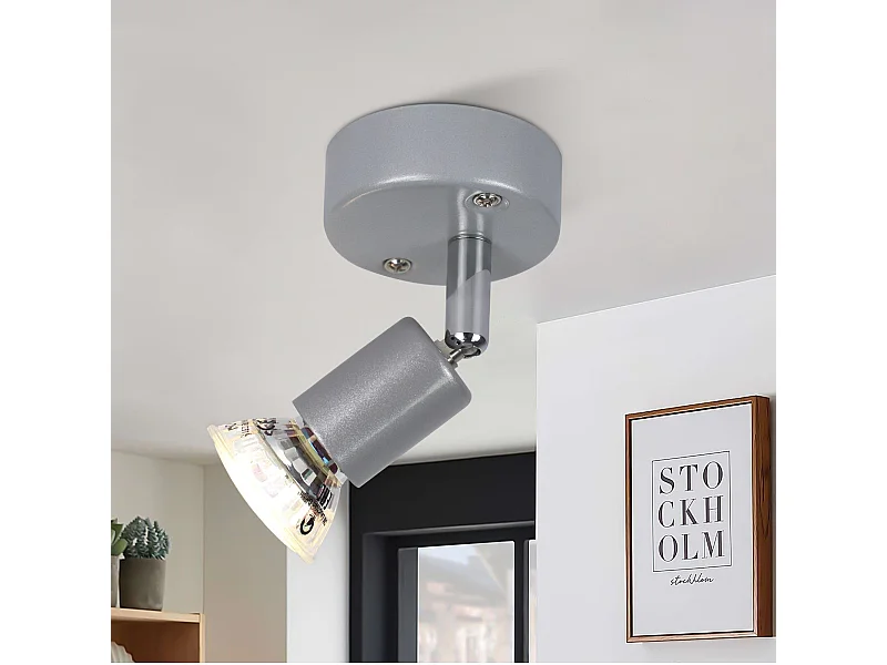 NETTLIFE Verstelbare LED Plafondspot GU10 1 Lamp Industriële Woonkamer Plafondspots