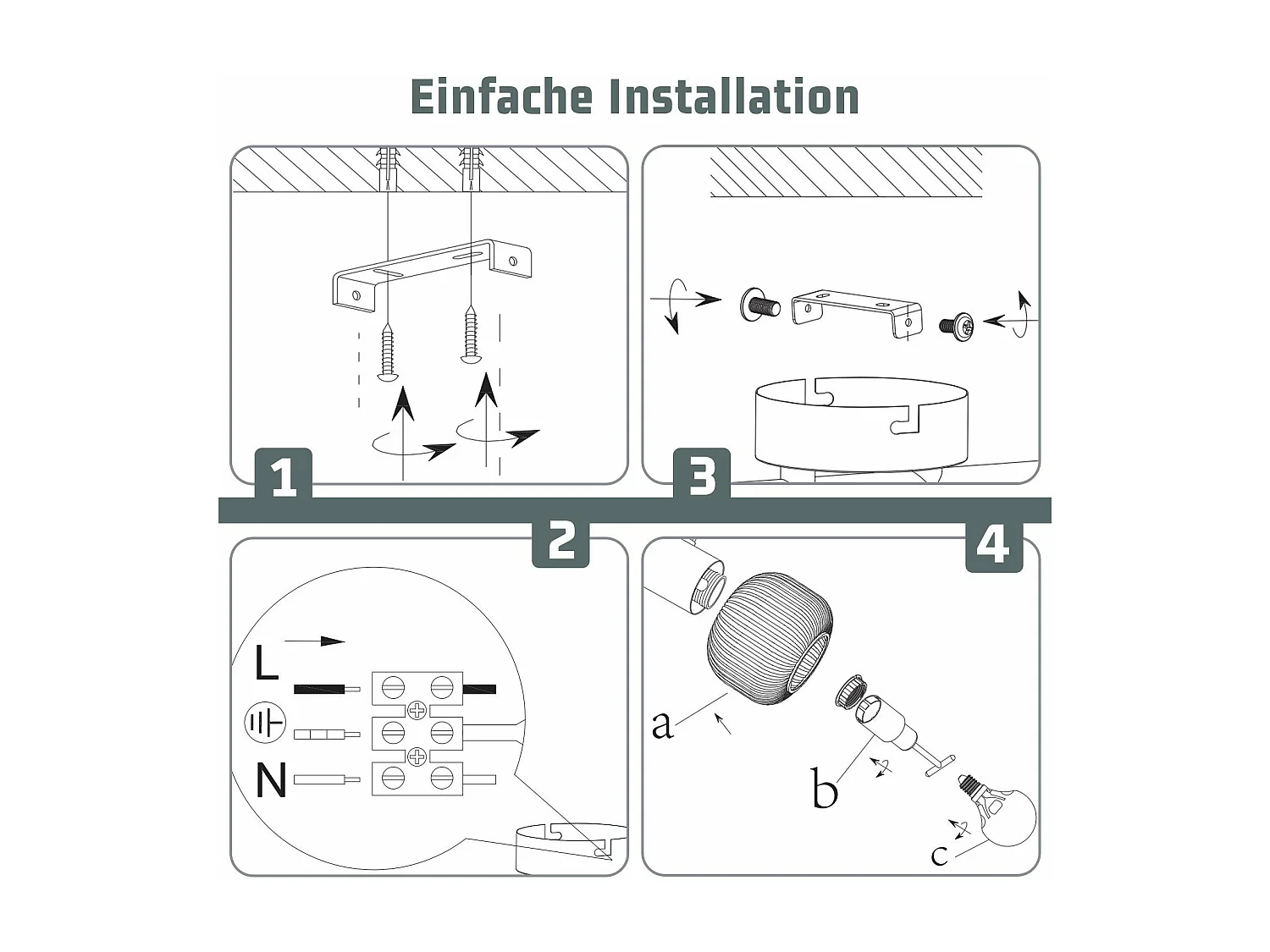 NETTLIFE Spot de plafond noir E14 abat-jour en verre vintage d'intérieur Spot moderne pour chambre à coucher salon