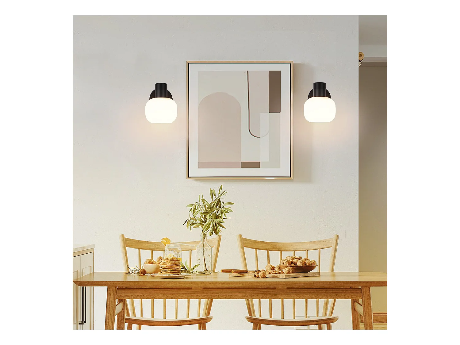 NETTLIFE Spot de plafond noir E14 abat-jour en verre vintage d'intérieur Spot moderne pour chambre à coucher salon