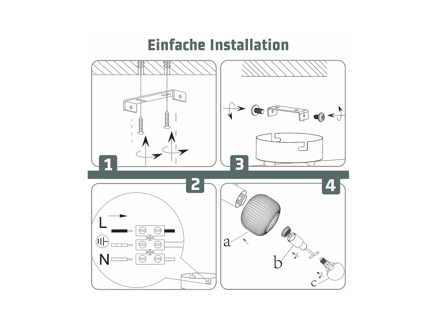 NETTLIFE Spot de plafond noir E14 abat-jour en verre vintage d'intérieur Spot moderne pour chambre à coucher salon