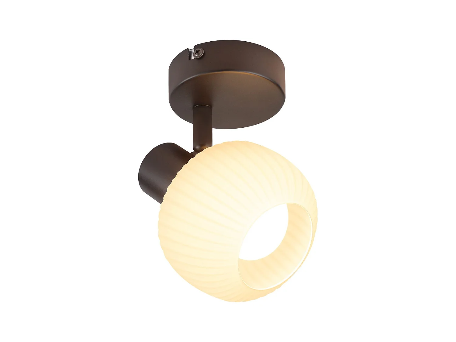 NETTLIFE Spot de plafond noir E14 abat-jour en verre vintage d'intérieur Spot moderne pour chambre à coucher salon