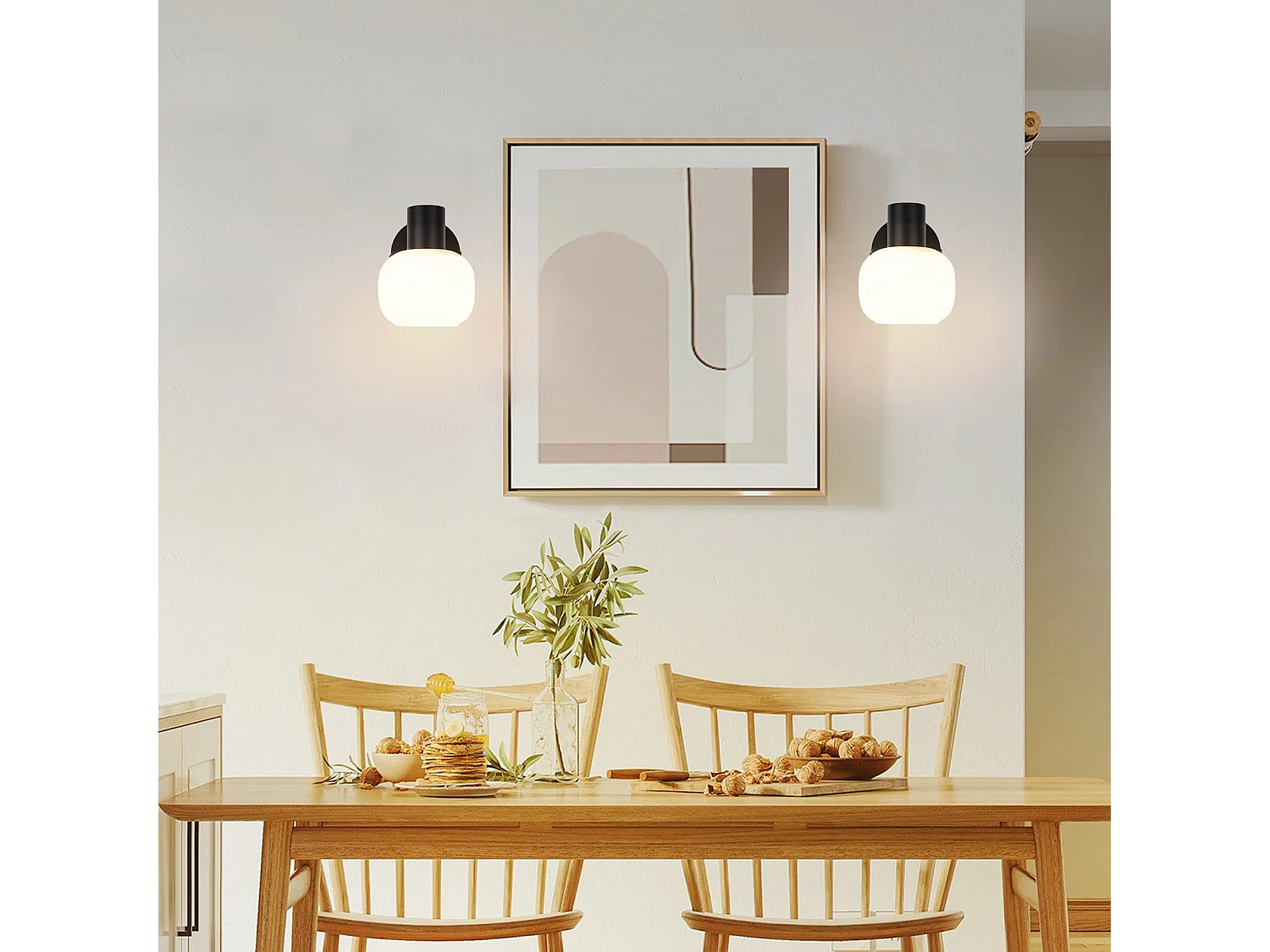 NETTLIFE Spot de plafond noir E14 abat-jour en verre vintage d'intérieur Spot moderne pour chambre à coucher salon