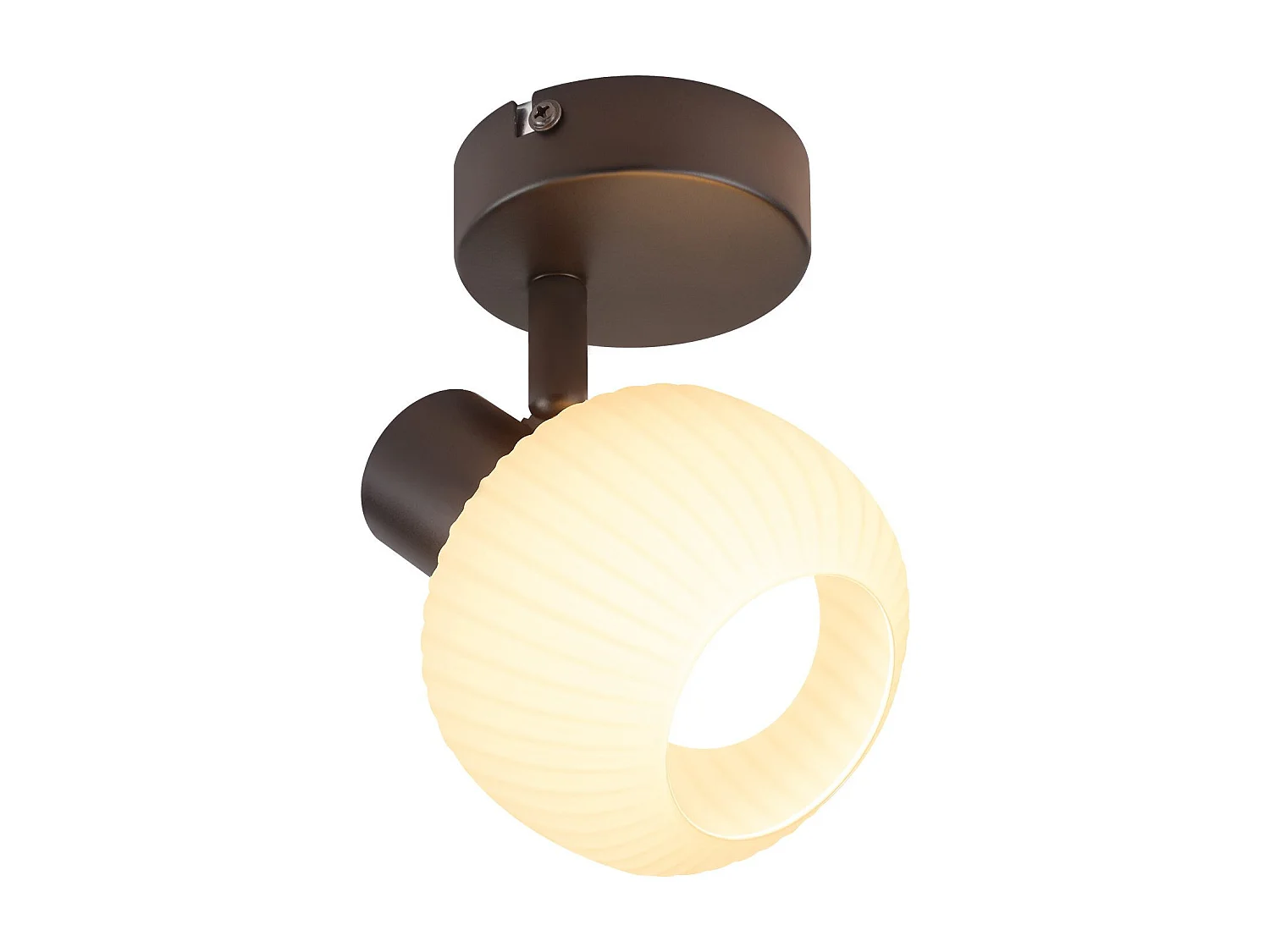 NETTLIFE Spot de plafond noir E14 abat-jour en verre vintage d'intérieur Spot moderne pour chambre à coucher salon