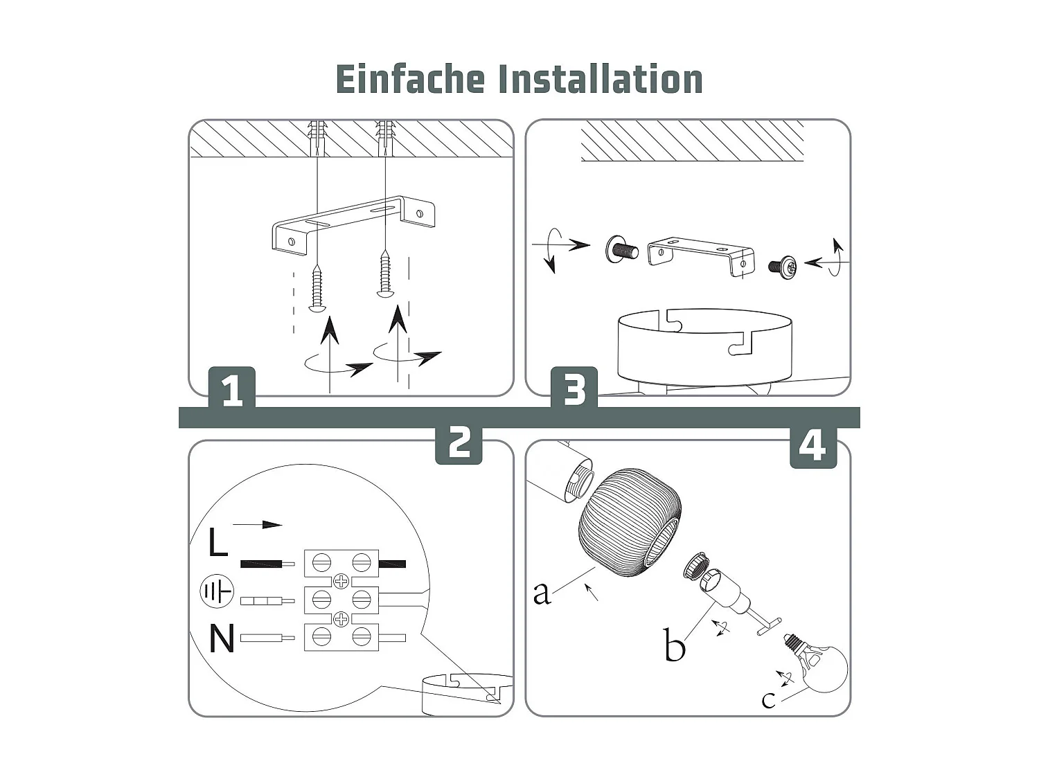 NETTLIFE Spot de plafond noir E14 abat-jour en verre vintage d'intérieur Spot moderne pour chambre à coucher salon