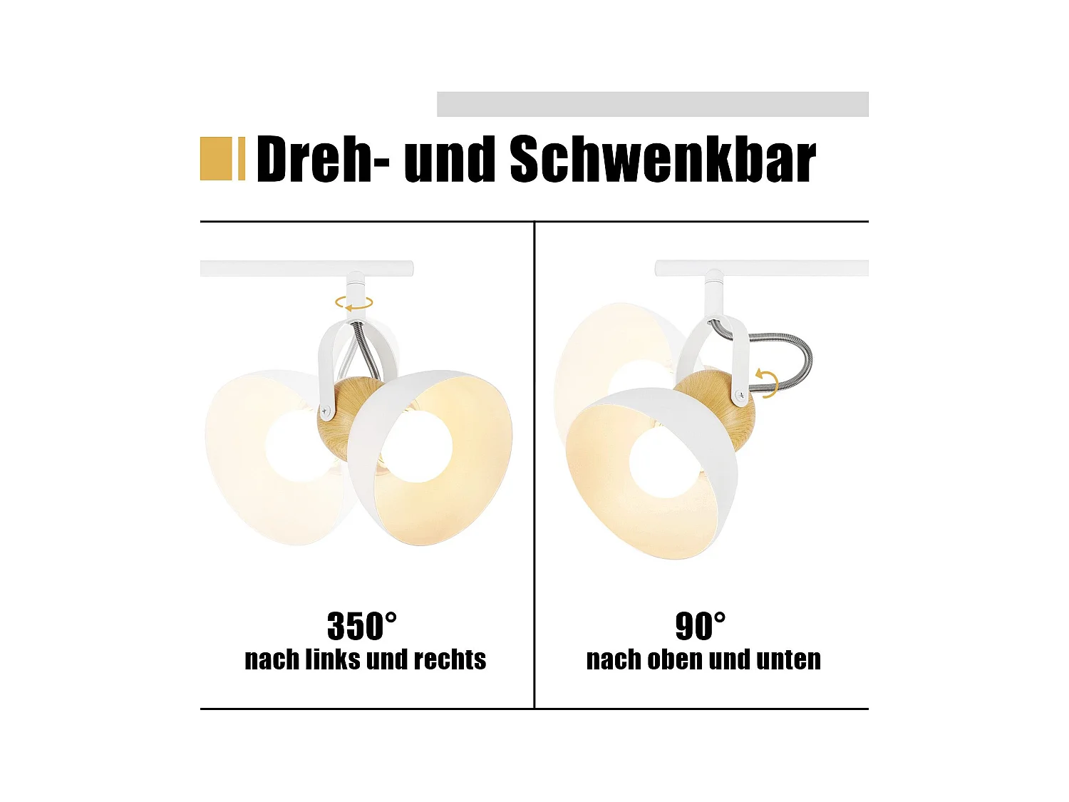 NETTLIFE Vintage plafondspot  E27 350° verstelbaar ganglamp retro industrieel metaal verstelbaar