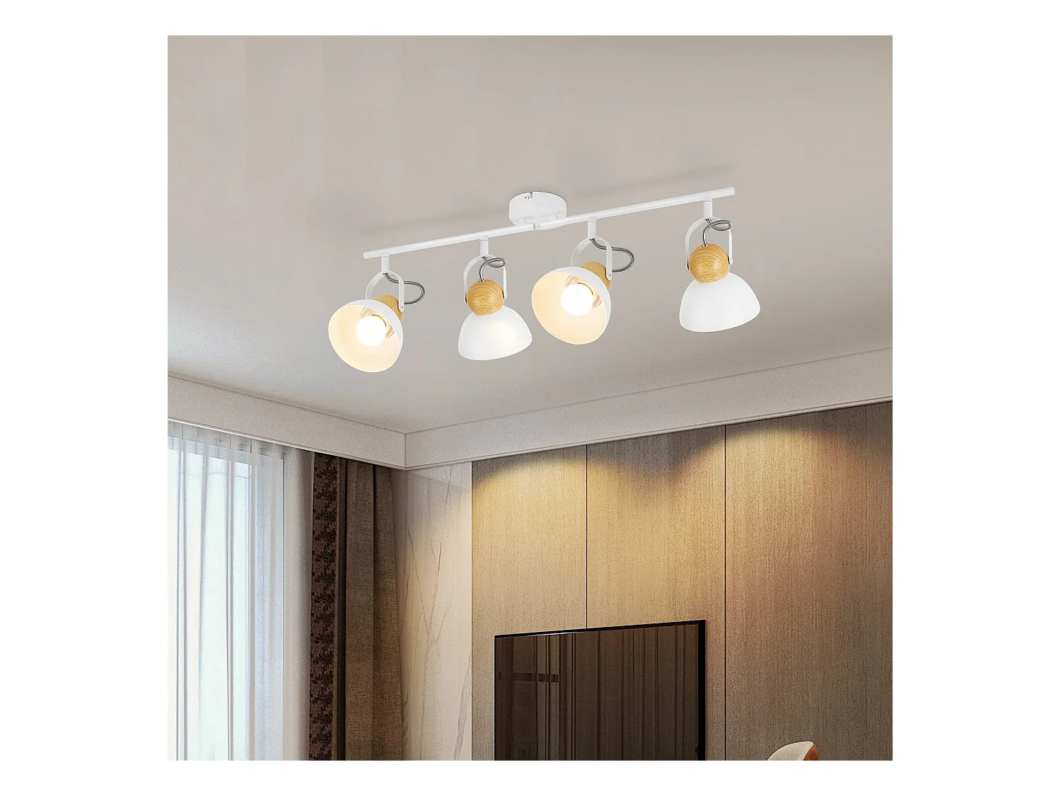 NETTLIFE Vintage plafondspot  E27 350° verstelbaar ganglamp retro industrieel metaal verstelbaar