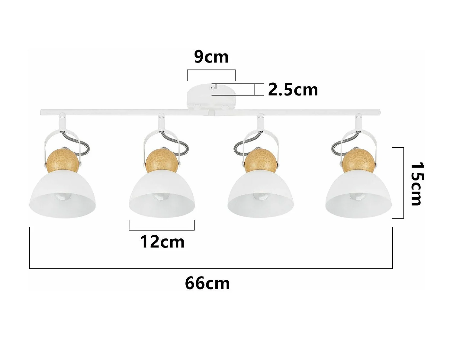 NETTLIFE Spot de plafond vintage  E27 orientable 350° lampe de couloir rétro métal industriel orientable