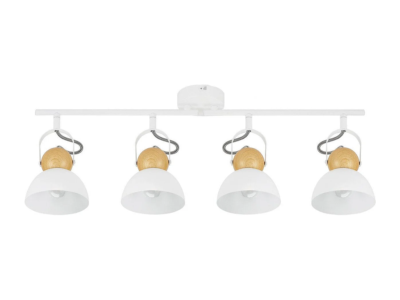 NETTLIFE Spot de plafond vintage  E27 orientable 350° lampe de couloir rétro métal industriel orientable