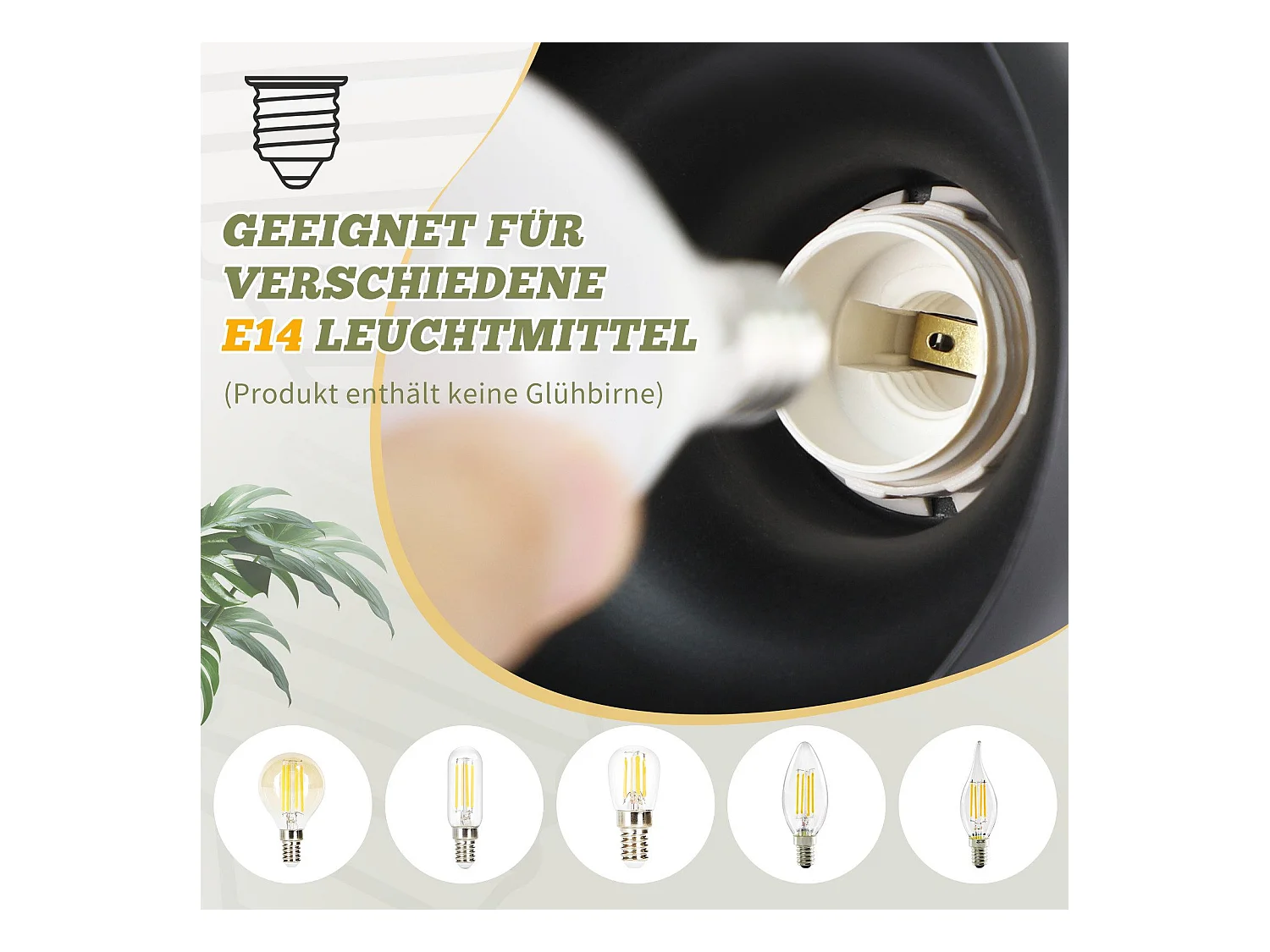NETTLIFE 3-vlams plafondspot E14 350° verstelbaar vintage plafondlamp voor hal woonkamer