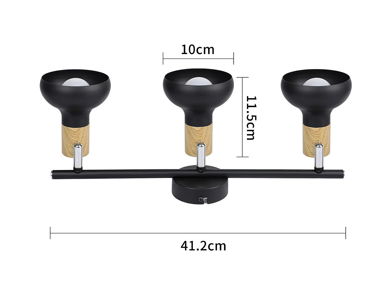 NETTLIFE 3-vlams plafondspot E14 350° verstelbaar vintage plafondlamp voor hal woonkamer