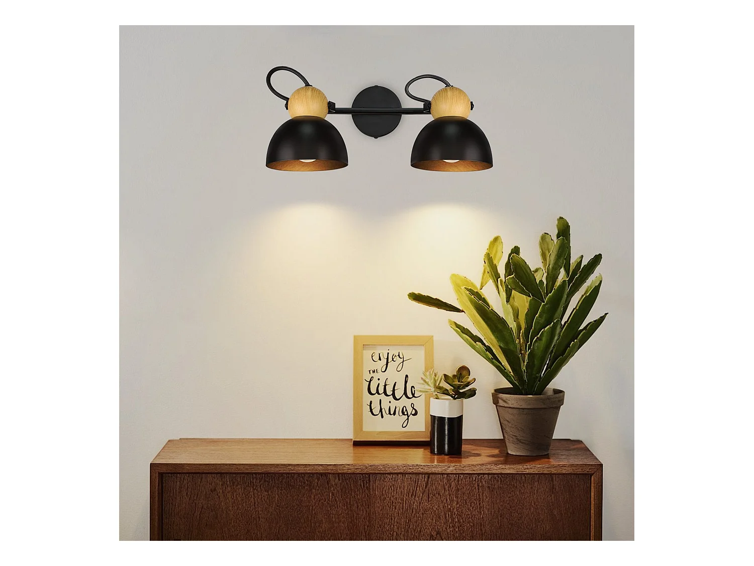 NETTLIFE Vintage Zwarte 2-vlams Plafondspot E27 350° Verstelbare Retro Industriële Metalen Hallamp