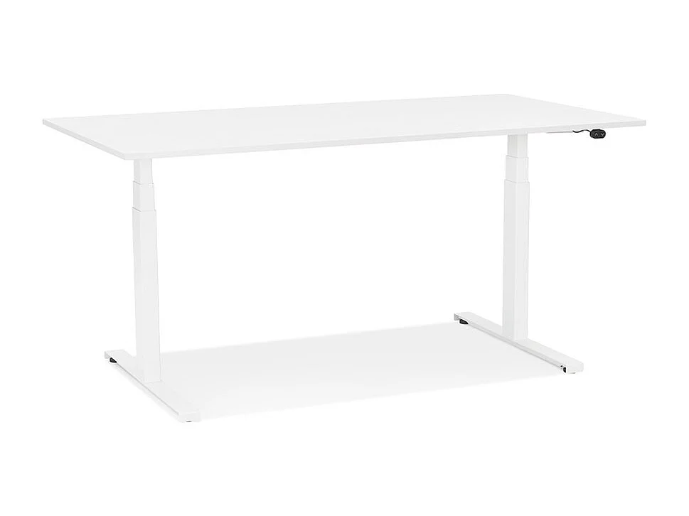 Sitz-Steh-Schreibtisch - TRONIK - wit - 140x70x127 cm