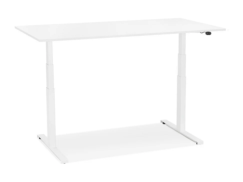 Sitz-Steh-Schreibtisch - TRONIK - wit - 140x70x127 cm