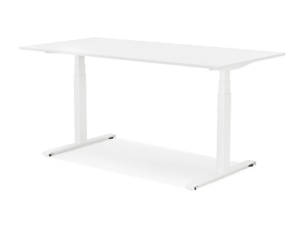 Sitz-Steh-Schreibtisch - TRONIK - wit - 140x70x127 cm