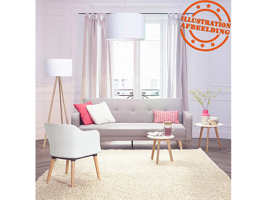 Runde Satztische - GABY - braun - 50x50x45 cm