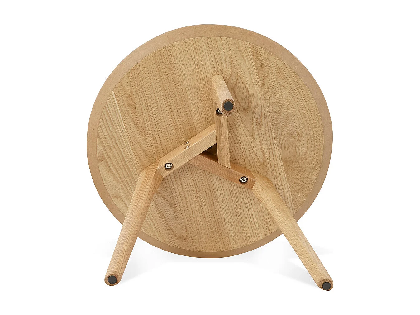 Runde Satztische - GABY - braun - 50x50x45 cm