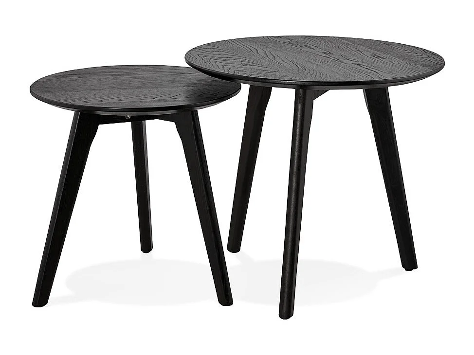 Runde Satztische - GABY - Schwarz - 50x50x45 cm