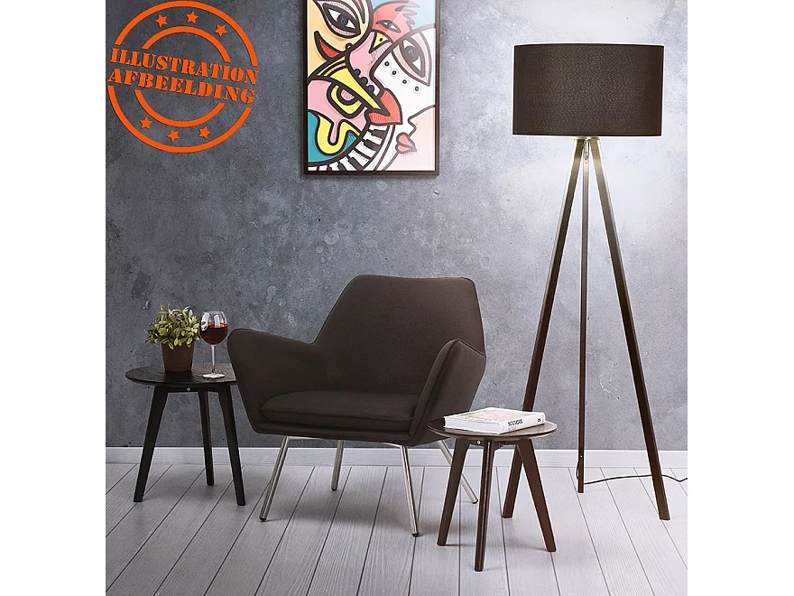 Runde Satztische - GABY - Schwarz - 50x50x45 cm