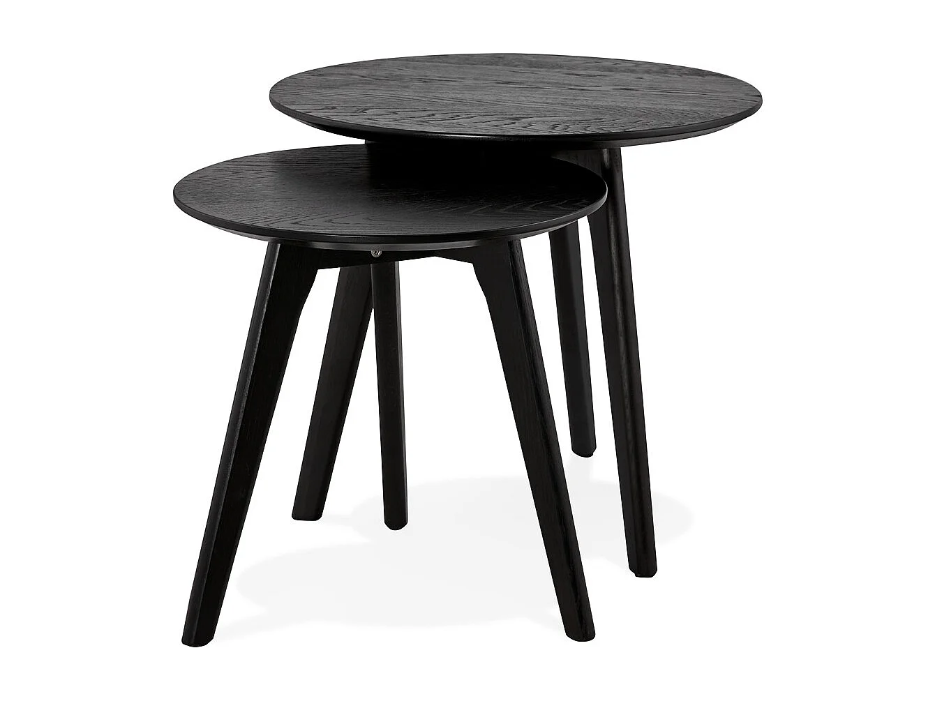 Runde Satztische - GABY - Schwarz - 50x50x45 cm