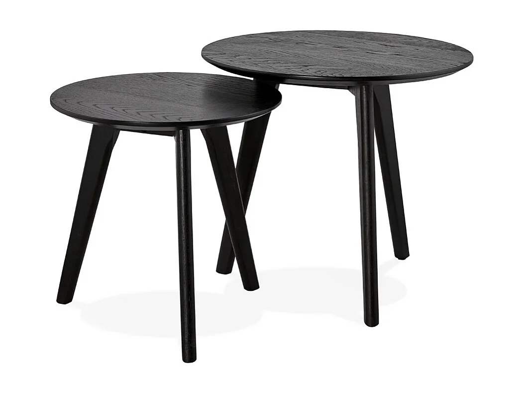 Runde Satztische - GABY - Schwarz - 50x50x45 cm