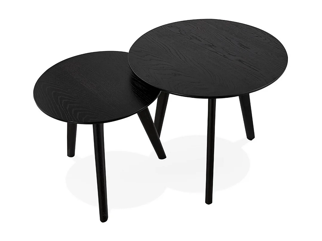 Runde Satztische - GABY - Schwarz - 50x50x45 cm