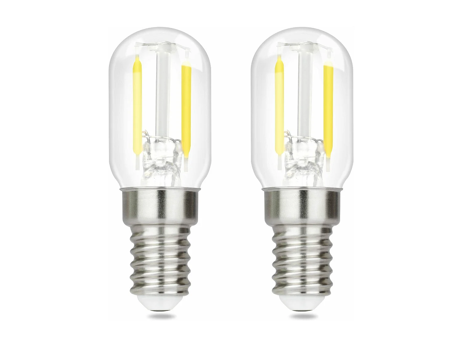 NETTLIFE Ampoules LED Ampoules LED E14 ampoules vintage T22 2W E14, 2 pièces, blanc froid, 6000K