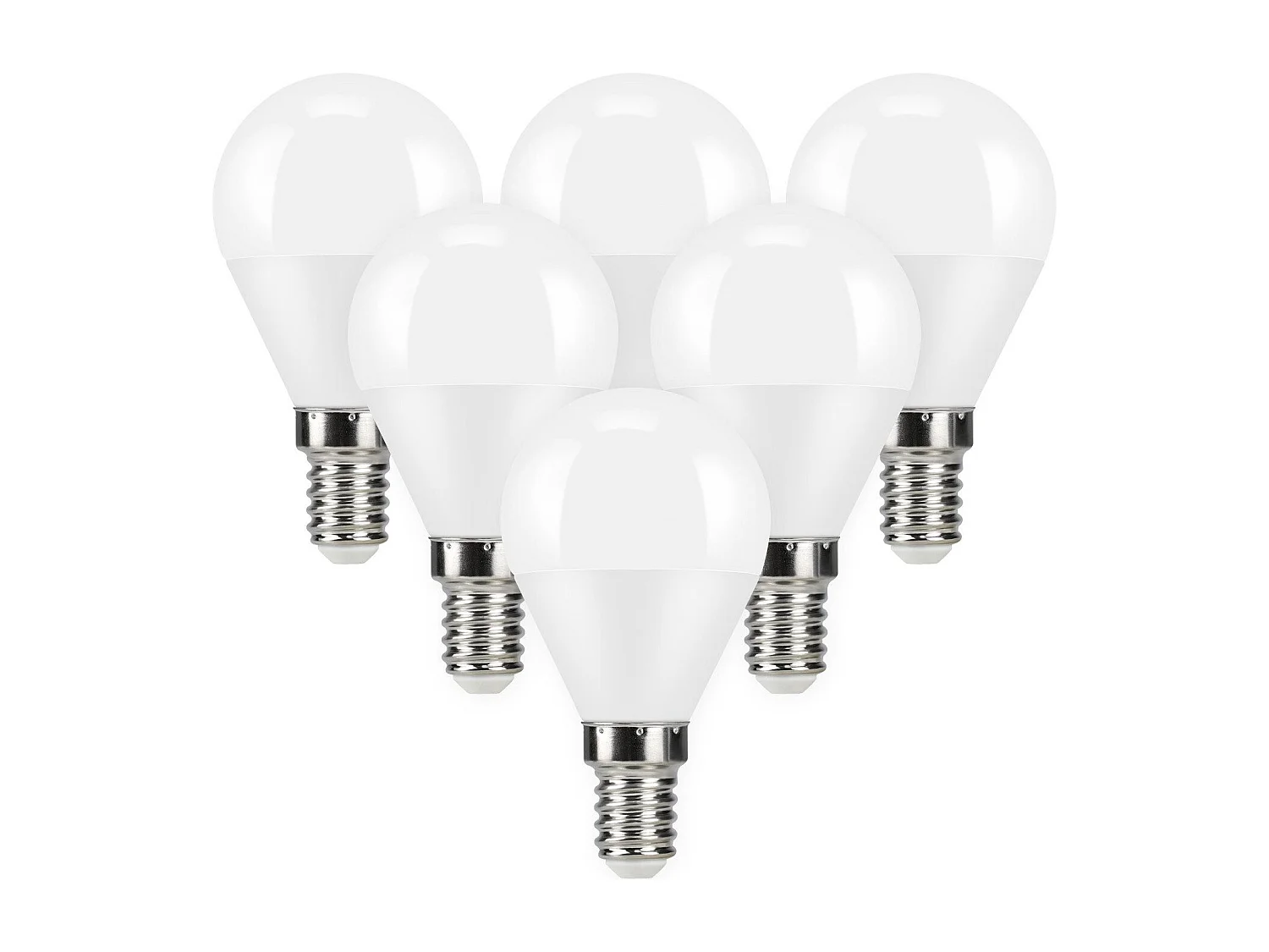 NETTLIFE Ampoule LED Ampoule LED 5W, angle de faisceau de 240°, lampe à économie d'énergie non dimmable E14, 6 pièces.