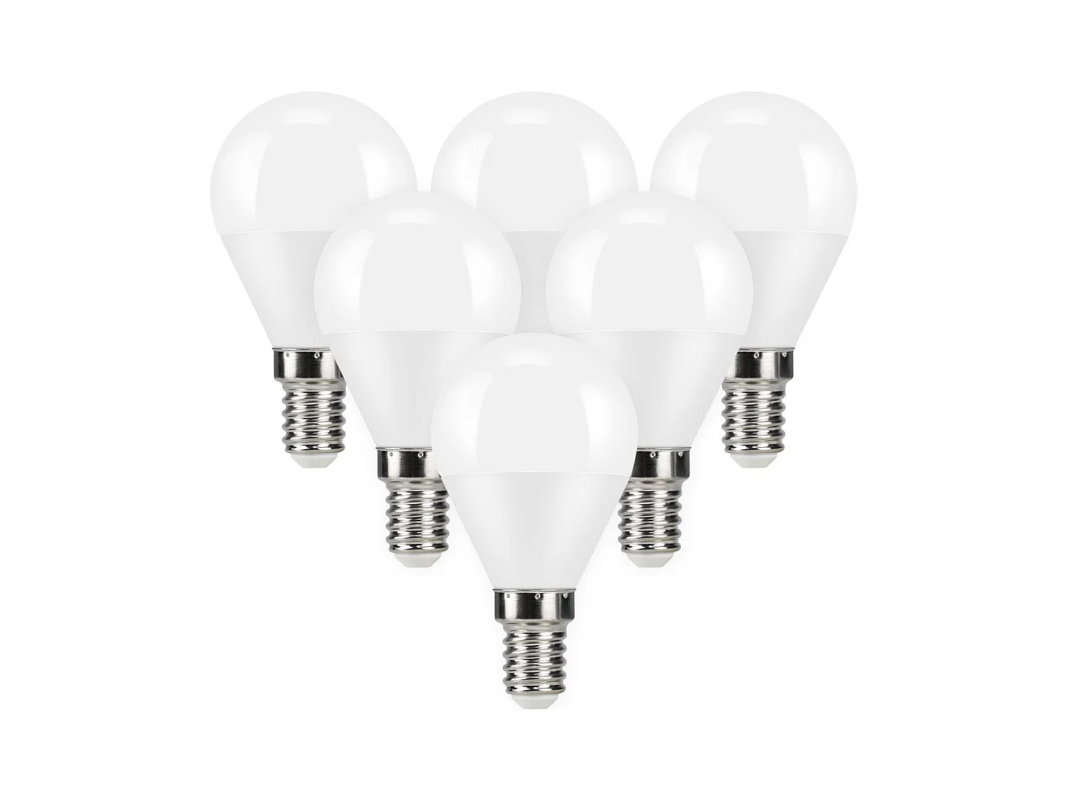 NETTLIFE Ampoule LED Ampoule LED 5W, angle de faisceau de 240°, lampe à économie d'énergie non dimmable E14, 6 pièces.
