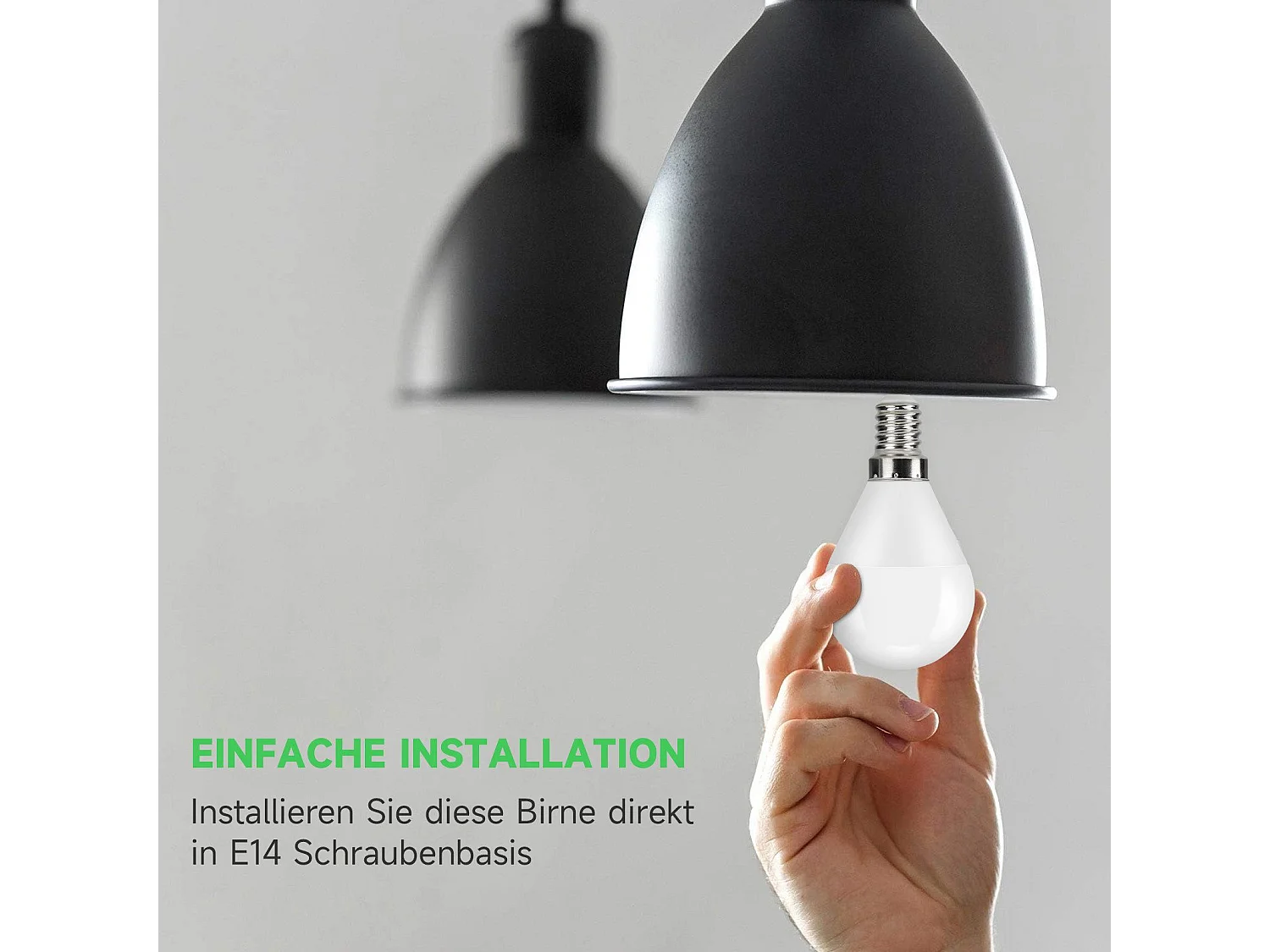 NETTLIFE LED-Lampe, 5 W, LED-Lampe, 240° Abstrahlwinkel, nicht dimmbare Energiesparlampe E14, 6 Stück.