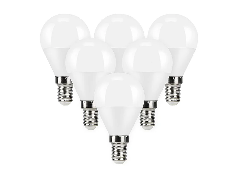 NETTLIFE LED-lamp 5W LED-lamp, 240° stralingshoek, niet-dimbare spaarlamp E14, 6 stuks.