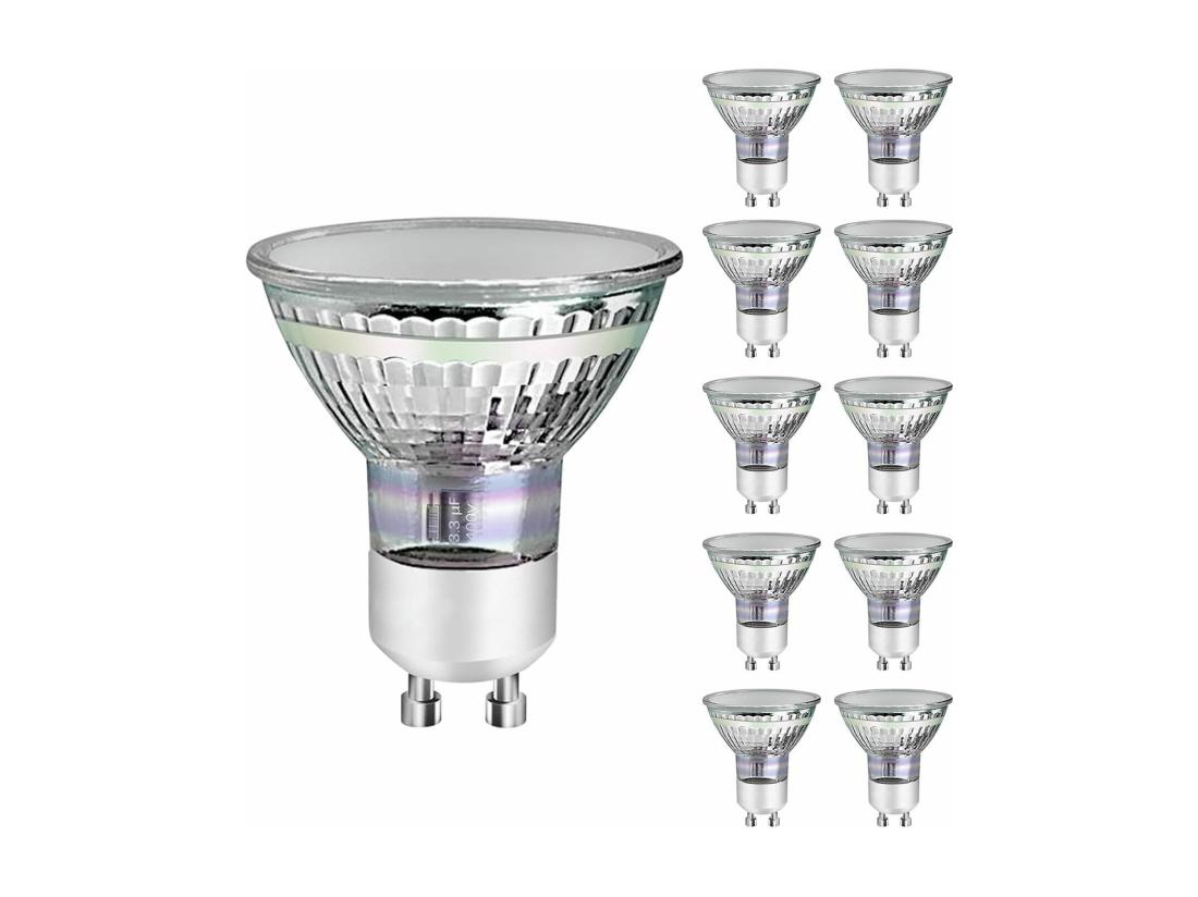 vente unique NETTLIFE Ampoule GU10 LED blanc chaud 3W 30W lampe à économie d'énergie 3000K angle de faisceau 110°
