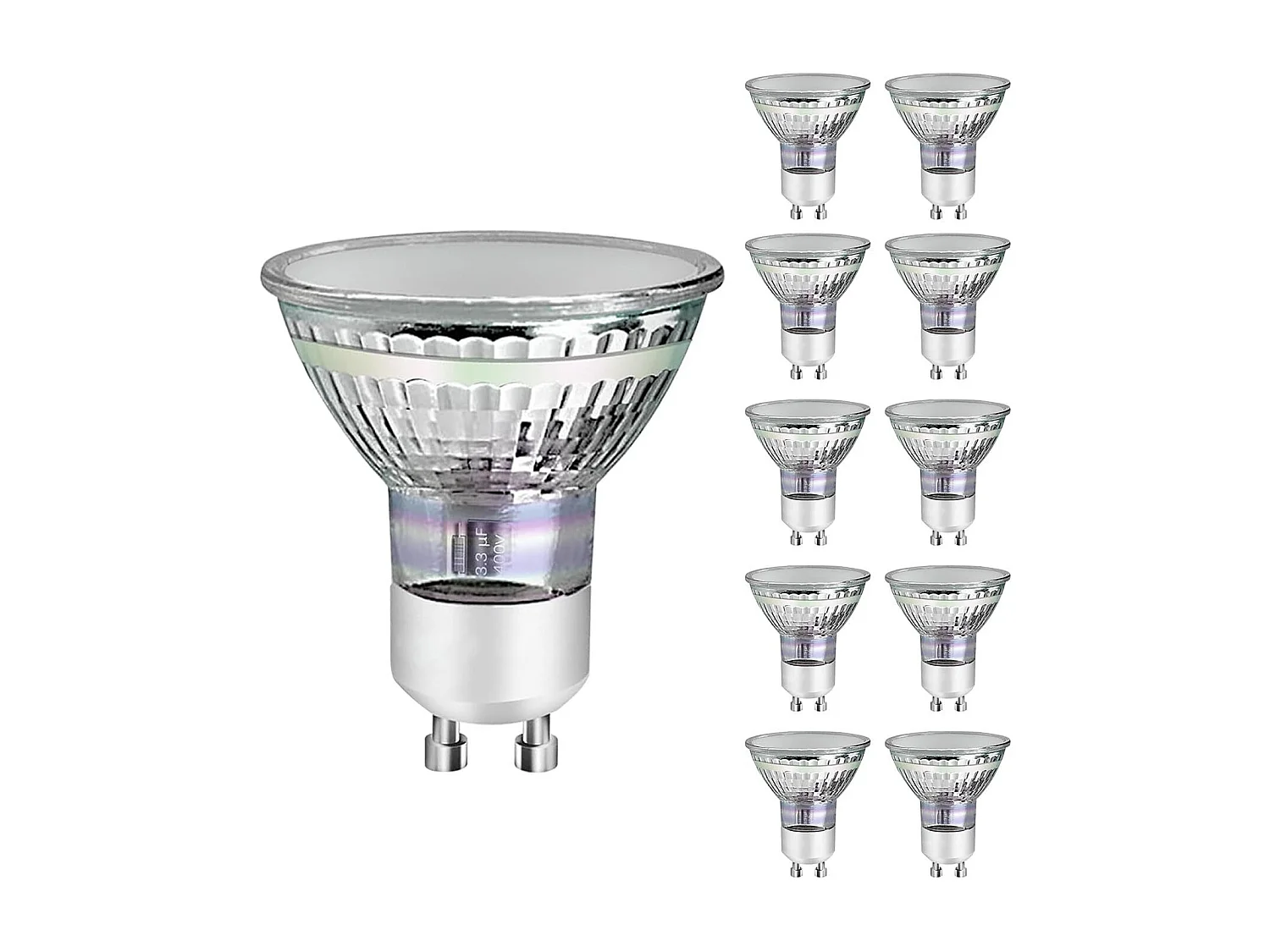 NETTLIFE GU10 LED Lampe Warmweiß 3W 30W, Energiesparlampe 3000K, Abstrahlwinkel 110°