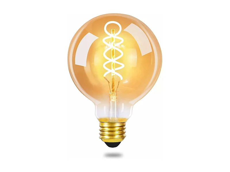 NETTLIFE LED Edison Lamp Retro Bollamp 4W G80 Decoratieve Bollampen Warm Wit 2200K LED