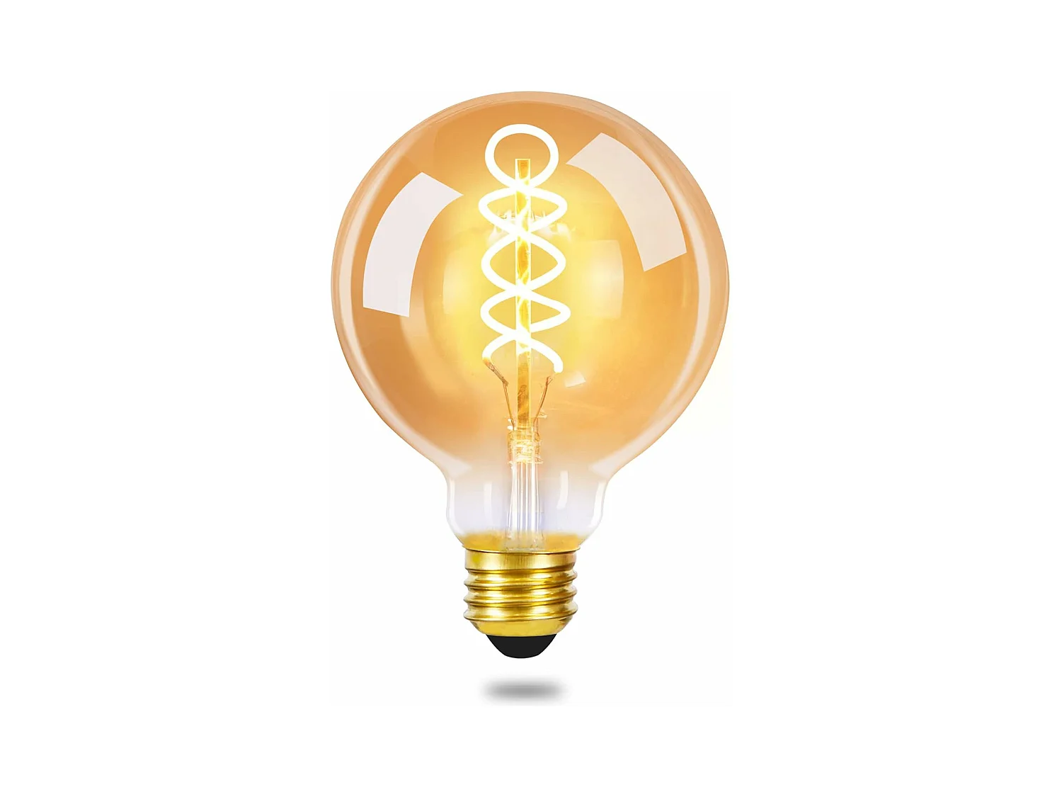 NETTLIFE LED Edison ampoule rétro boule ampoule 4W G80 lampes globe décoratives blanc chaud 2200K LED