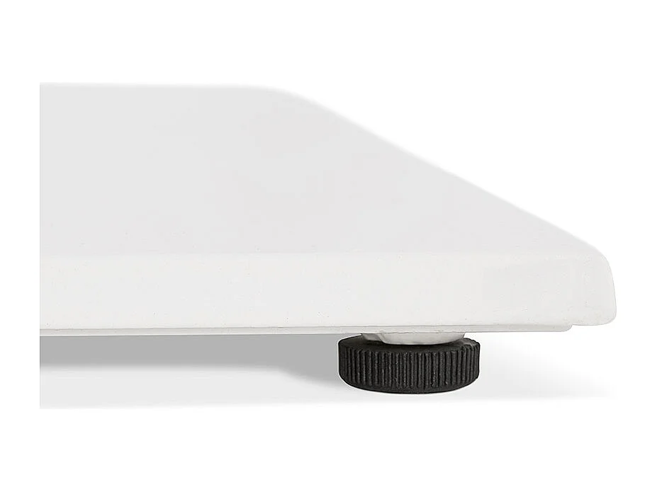 Table à Manger Intérieur & Extérieur "Vonda" 74cm Blanc