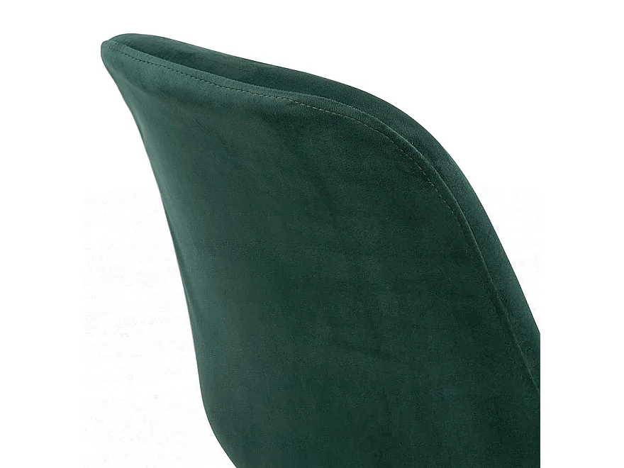 Tabouret de Bar en Velours "Lon" 115cm Vert