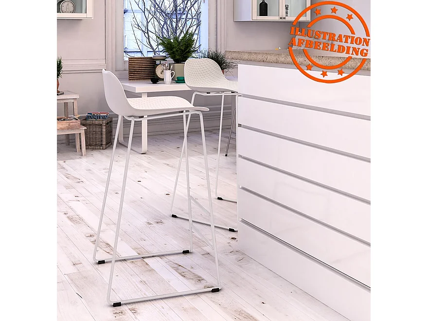 Barhocker - BABYLOS - Blau - 50x53x95 cm