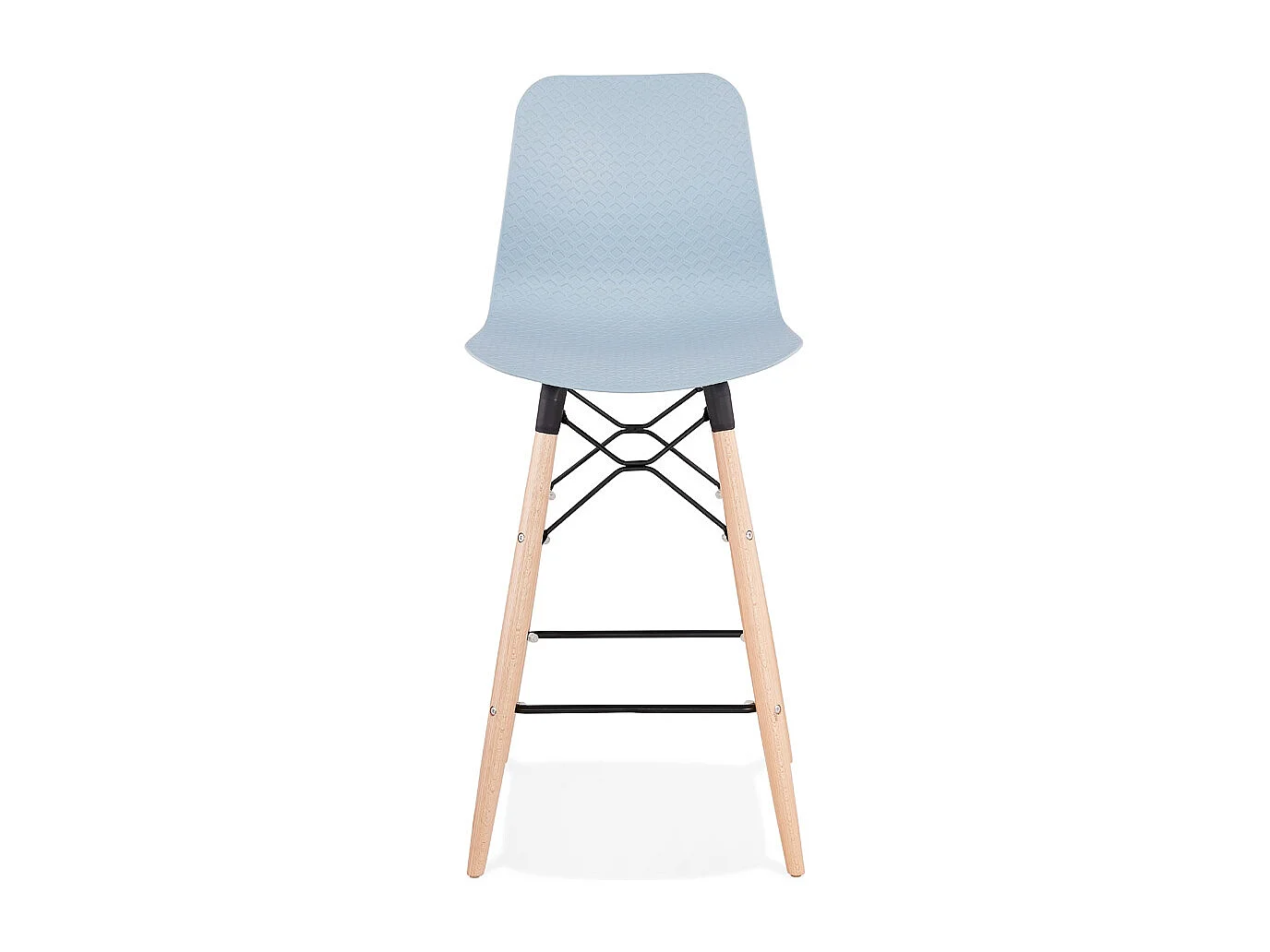 Sgabello scandinavo a media altezza -MOZAIK MINI - Blu - 46x46x108 cm