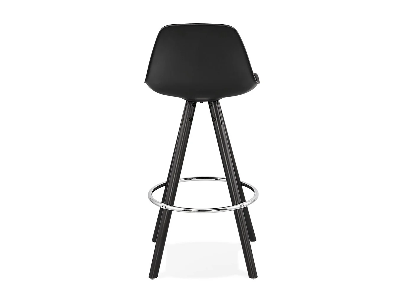 Mittelhoher Snackhocker - MISTIK - Schwarz - 42x42x85 cm