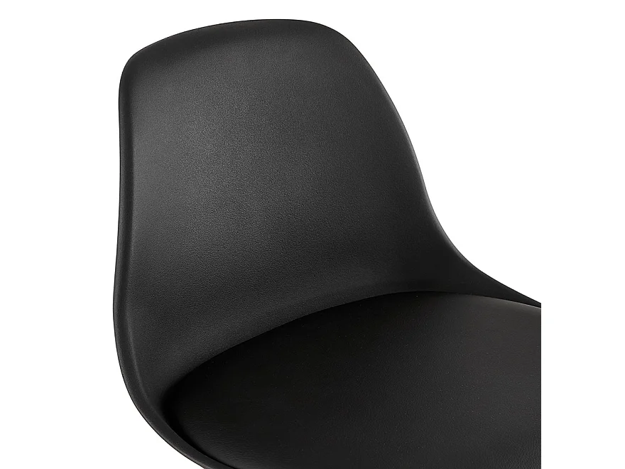 Mittelhoher Snackhocker - MISTIK - Schwarz - 42x42x85 cm