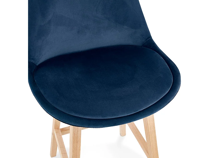 Barhocker - MORISS - Blau - 48x56x113 cm