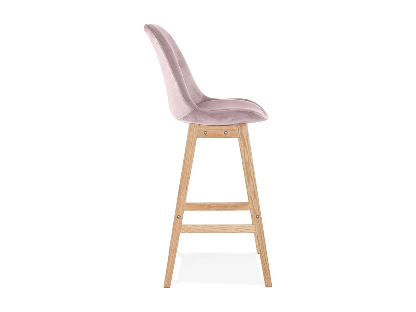 Seggiola da bar -MORISS - Rosa - 48x56x113 cm