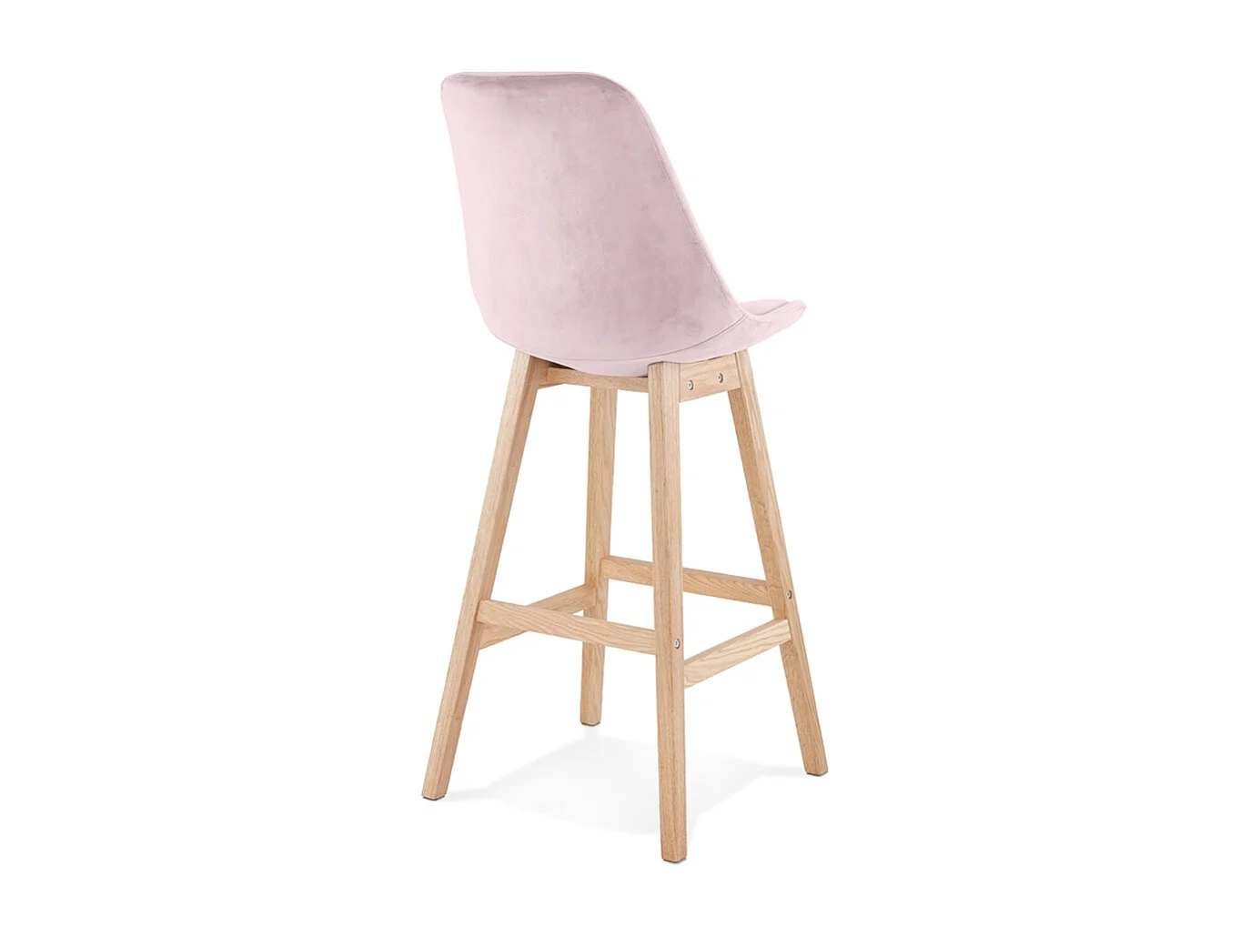 Seggiola da bar -MORISS - Rosa - 48x56x113 cm