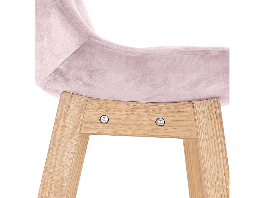 Seggiola da bar -MORISS - Rosa - 48x56x113 cm