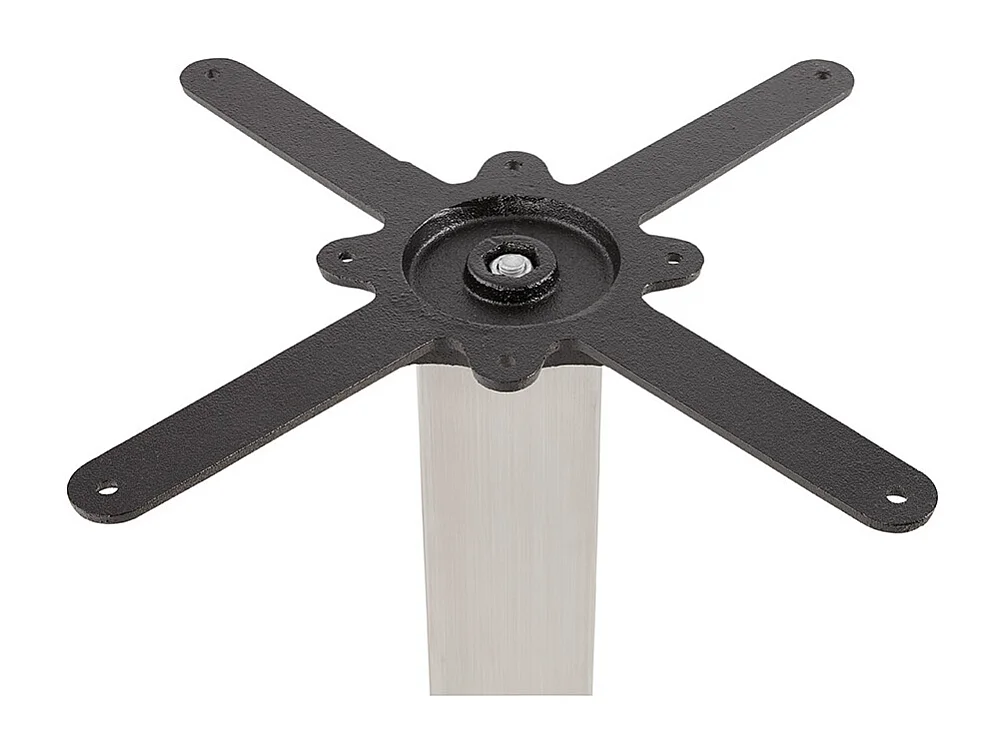 Table Haute Mange-Debout "Pansy" 150cm Naturel & Argent