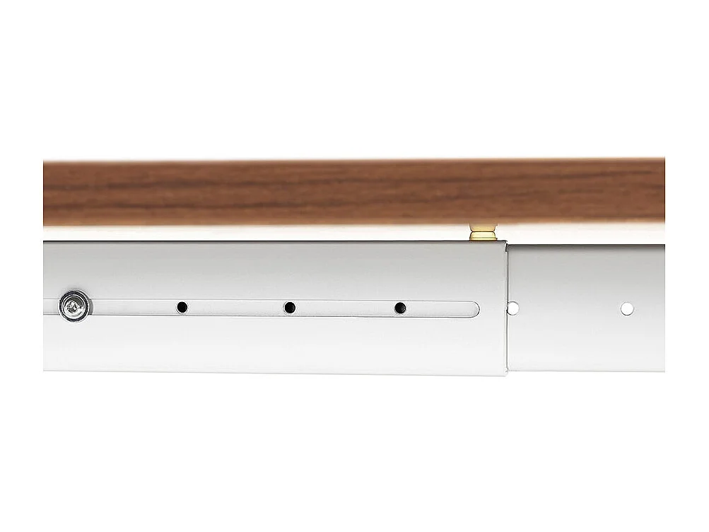 Bureau Hauteur Réglable "Mathew" 140cm Blanc & Noyer