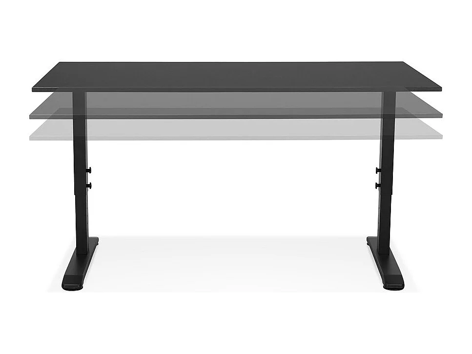 Bureau Hauteur Réglable "Mathew" 140cm Noir